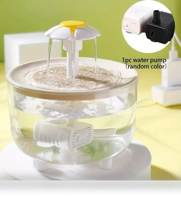 Transparent Pet Drinking Fountain — Fountains, Pet daily necessities