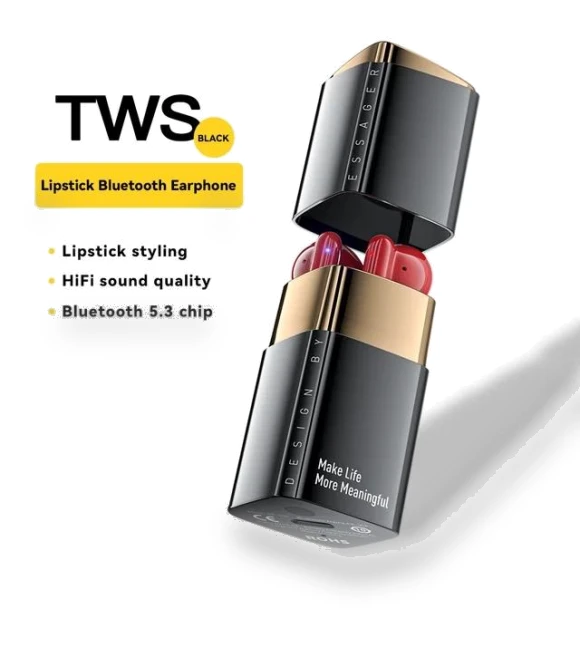 TWS Lipstick Wireless Earbuds — In-Ear Headphones, ESSAGER