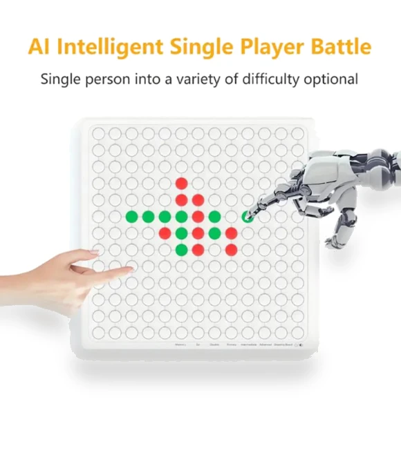 Intelligent Gomoku Children's Primary School Chessboard Game Puzzle — Interactive Learning Devices, Picture Hung