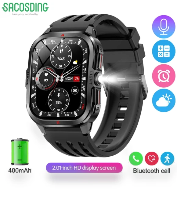 Прочные Смарт-часы Мужские Спортивные — Smartwatches, SACOSDING
