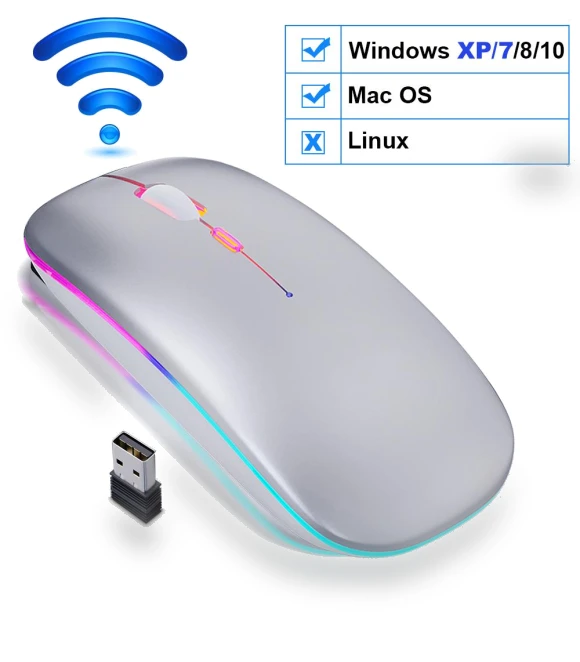 Rechargeable Wireless Mouse — Mouse Pads, Essager Electronic