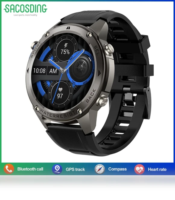 Smart Watch with AMOLED Display — Smartwatches, SACOSDING