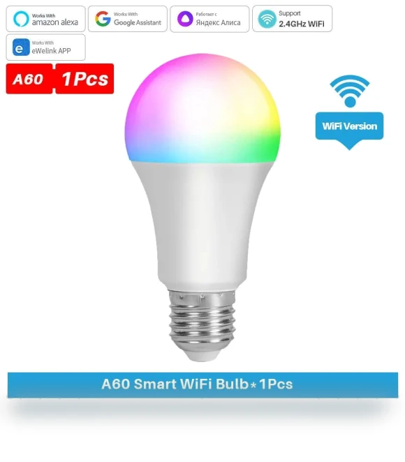 Smart WiFi RGB LED Bulb — LED, saimili