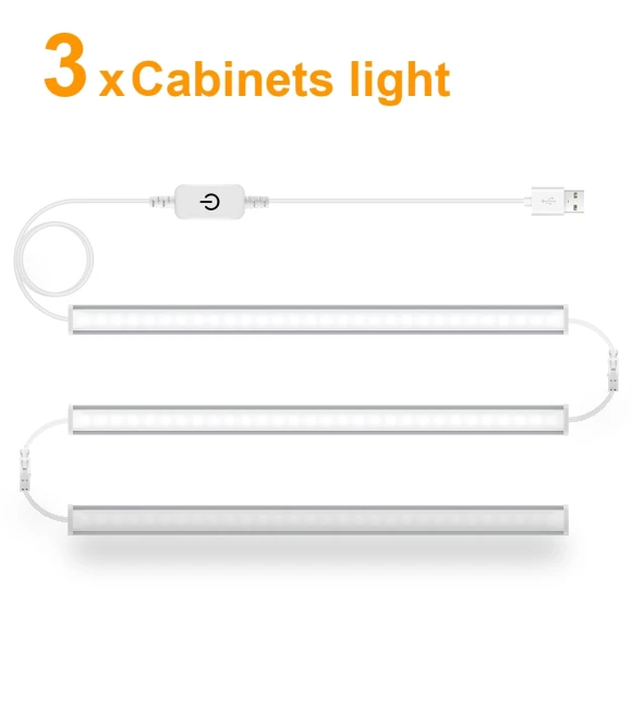 Under Cabinet Touch Sensor LED Light — Under-Cabinet Lights, Lcamaw Lighting Light