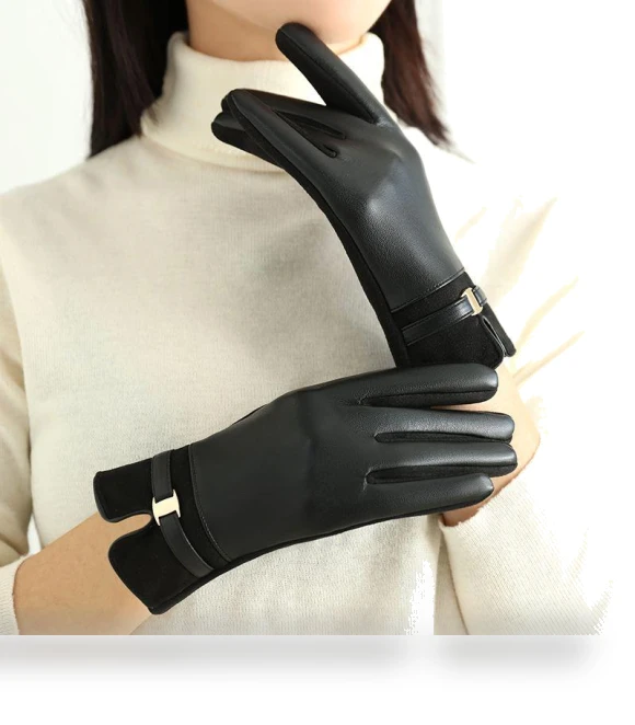 Winter Women's Suede Gloves — Gloves & Mittens, WTEMPO