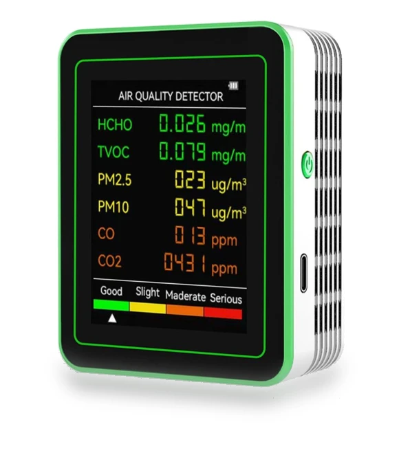 6 in 1 Air Quality Monitor — Air Quality Monitors, Shunlin