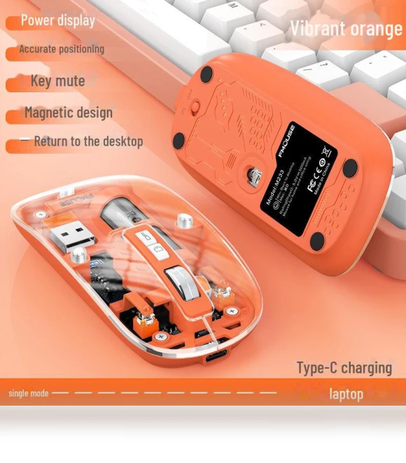 Bluetooth Mouse with Three Silent Charging Modes — Computer Mice, StrideBox