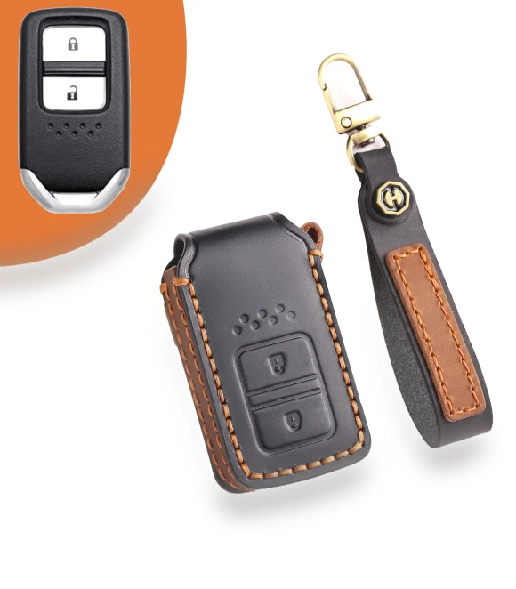Colorful Smart Car Leather Key Case — Key Holders & Accessories, Auto Parts Decorate