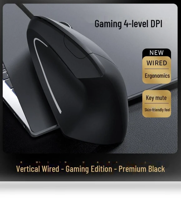 Ergonomic Vertical Wireless Bluetooth Mouse — Mouse Pads, Computer boost