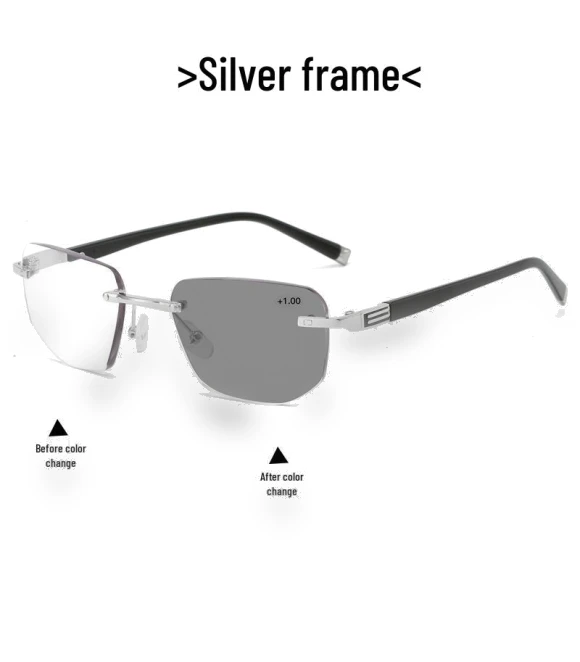 Rimless Photochromic Multifocal Reading Glasses — Reading Glasses, the BAY