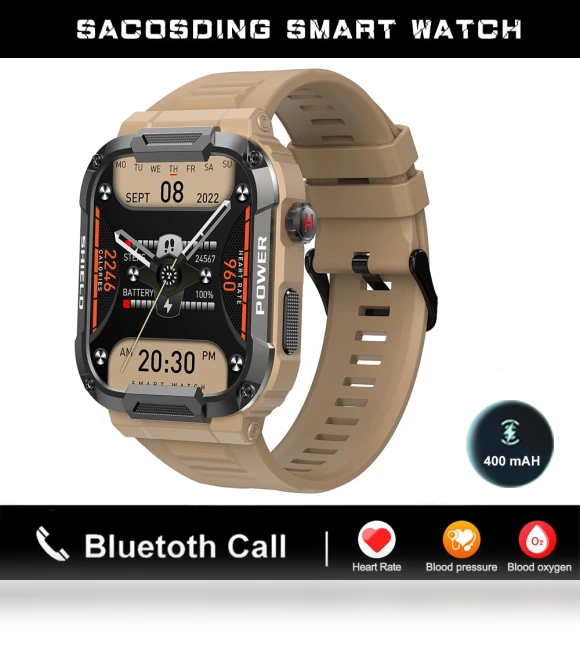 Rugged Military Smartwatch — Smartwatches, Tiktop2