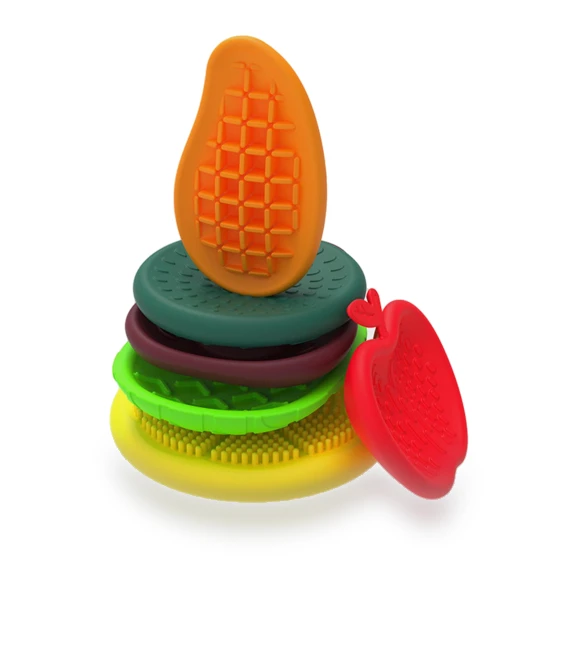 Sensory Textured Stone Toys Set — Blocks, Three Body