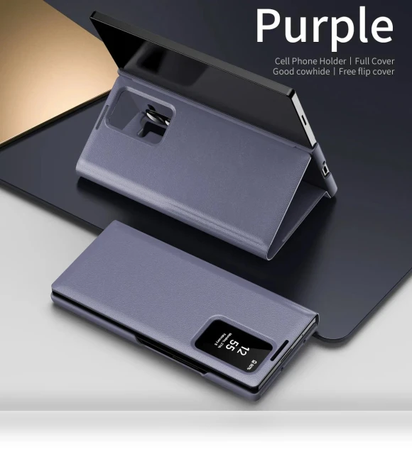 Smart Window Wallet Leather Case — Flip Cases, JHHC