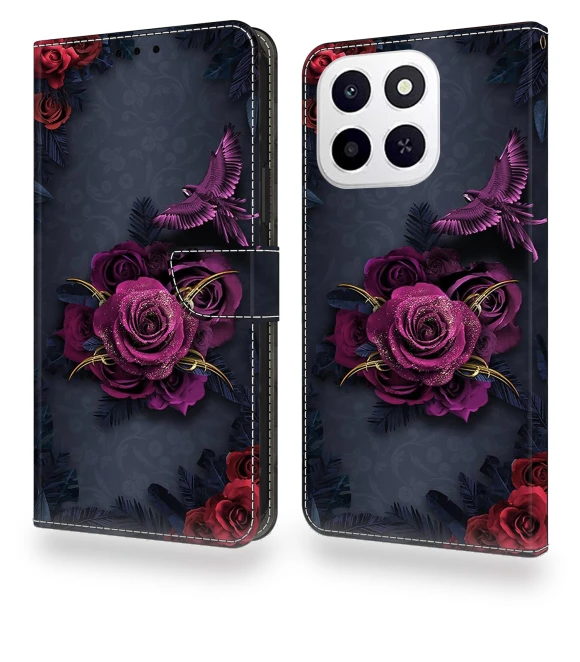 Wallet Case Pattern Printing PU Leather Flip Stand Phone Cover — Flip Cases, Smartwatch 2025