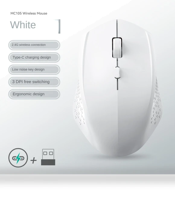 Wireless Silent Rechargeable Gaming Mouse — Gaming Mice, Meiteai-All