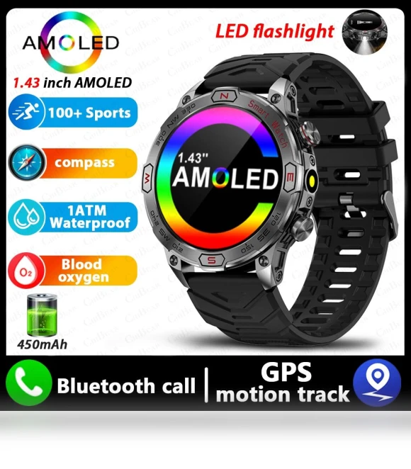 AMOLED Smart Watch for Men — Smartwatches, SAMS Online