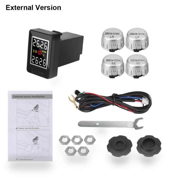 Car TPMS with Temperature Monitoring — TPMS Sensor Replacements, AINYSZIN Automotive Parts
