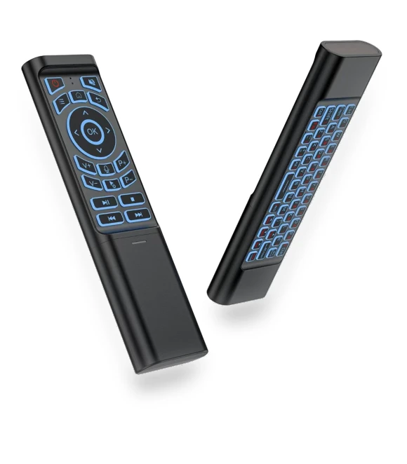 Dual Mode Backlit Air Mouse Wireless Keyboard Remote Control — Projector Remote Controls