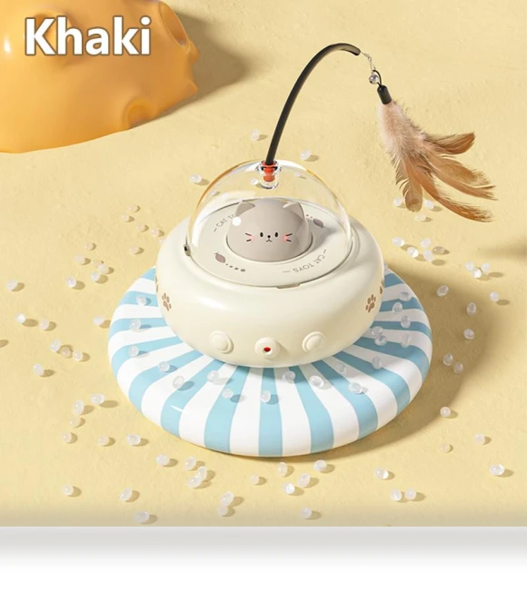 Electric UFO Cat Teaser Stick — Cat Playthings, Top Pet Tribe