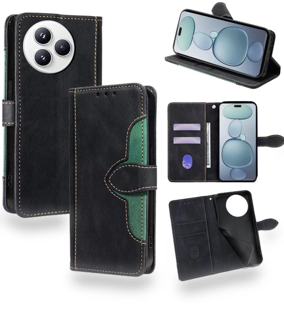 Leather Wallet Phone Cover with Magnetic Clasp — Basic Cases, Smartwatch 2025