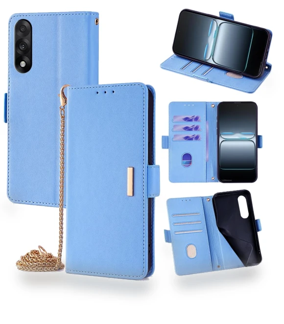 PU Leather Wallet Stand Phone Cover with Crossbody Shoulder Strap — Phone Accessories, Smartwatch 2025