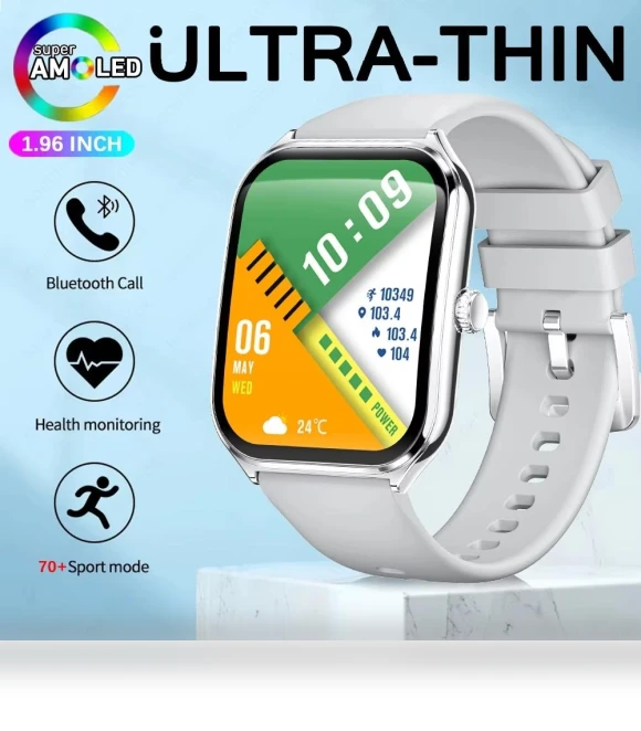 Ultra Thin AMOLED Smart Watch — Wearable Accessories, ElectronicsHome