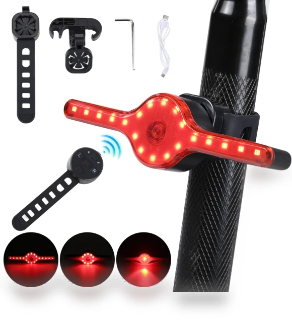 Wireless Remote Bike Turn Taillight — Bike Tail Lights, LAOTIE