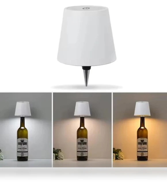 Wireless USB Charging Lamp in Wine Bottle Shape — Study & Desk Lighting, YJMP home