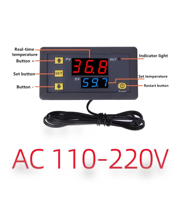 Digital Temperature Regulator with LED Display — Climate Control Devices, Meiteai-All