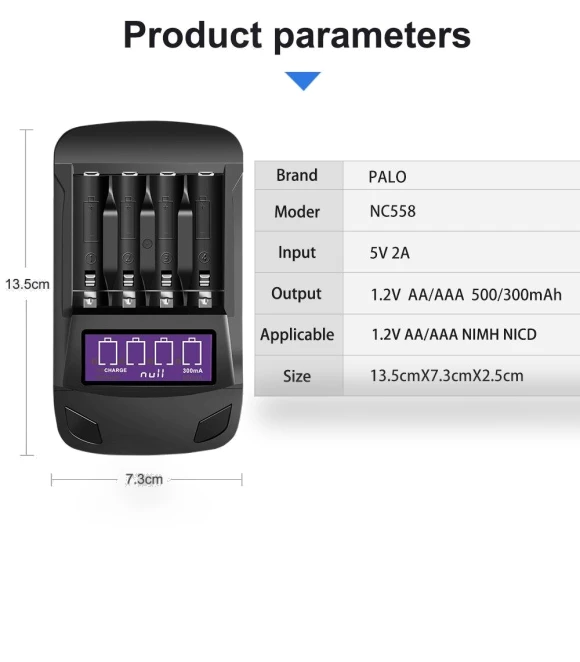 Smart Battery Charger for AA/AAA — Chargers, PALO