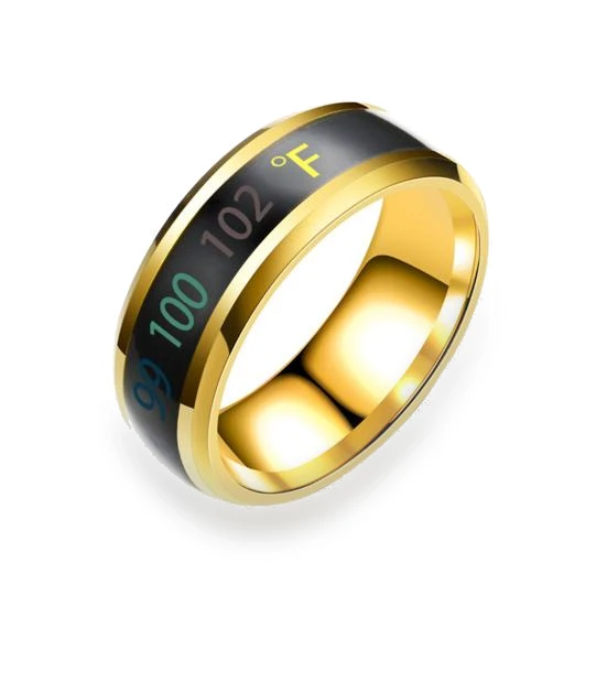 Smart Temperature, Mood, Emotion Stainless Steel Ring — Smart Rings, SILVERHOO