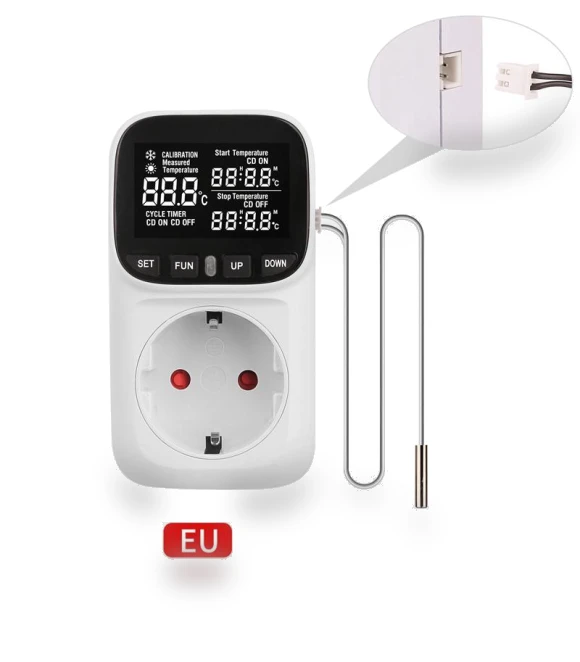Smart Temperature Regulator with Digital Display — Home Climate Control, Meiteai-All