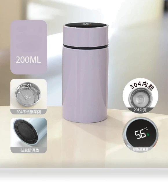 Smart Thermos Water Bottle with Temperature Display — Hydration Essentials, Yiran bag