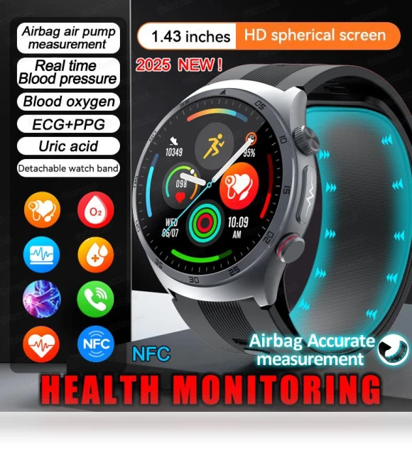 Smart Watch with NFC, ECG, Blood Oxygen Monitor — Smartwatches, PRISMA