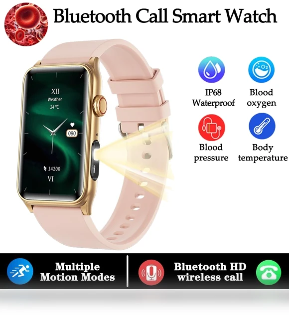 Smart Watch Women Temperature Monitoring Bluetooth Call Heart Rate Monitor — Smartwatches, PRISMA
