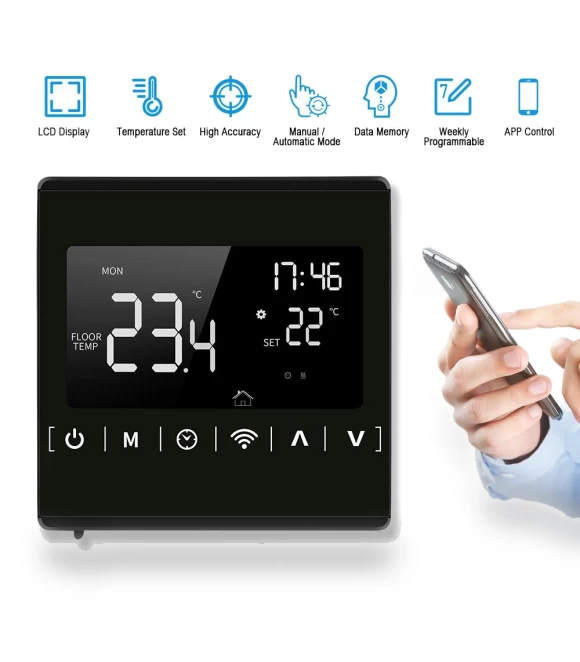 Wi-Fi Smart Thermostat — Home Climate Control, Koogeelife