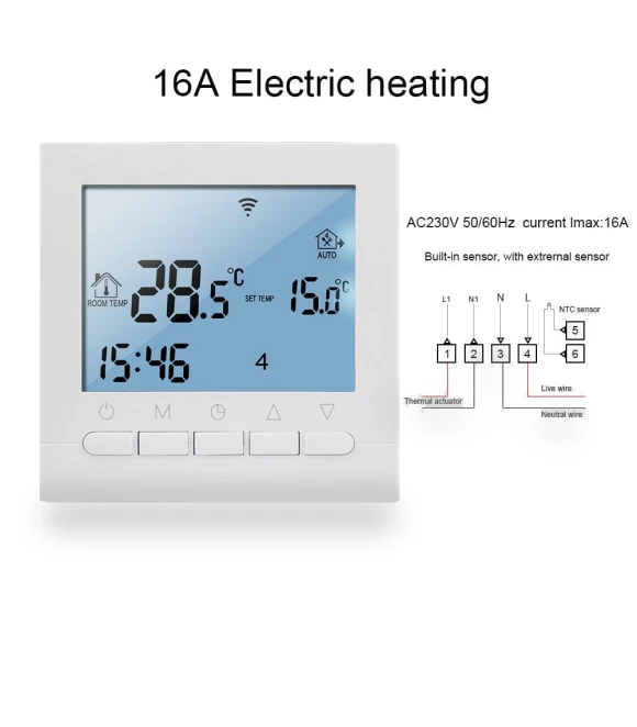 Wi-Fi Thermostat LCD Controller — Home Climate Control, Ketotek