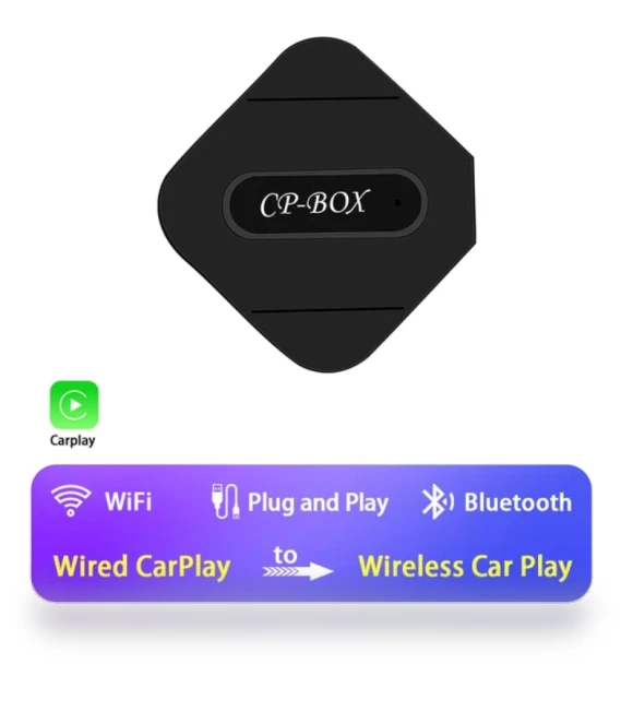 Wireless CarPlay Android Auto Adapter — Stereo Receivers, zhishangyoupin