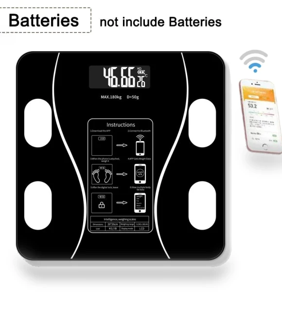 Wireless LED Digital Bathroom Weight Scale — Weight Management Tools, Yiran bag