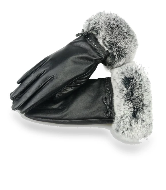 Women's Leather Gloves with Touchscreen — Arm Warmers, ZF Be