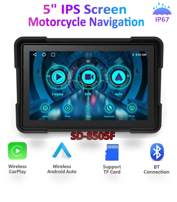 5-inch IPS Motorcycle Navigation Display — Navigation & GPS Accessories, icreative