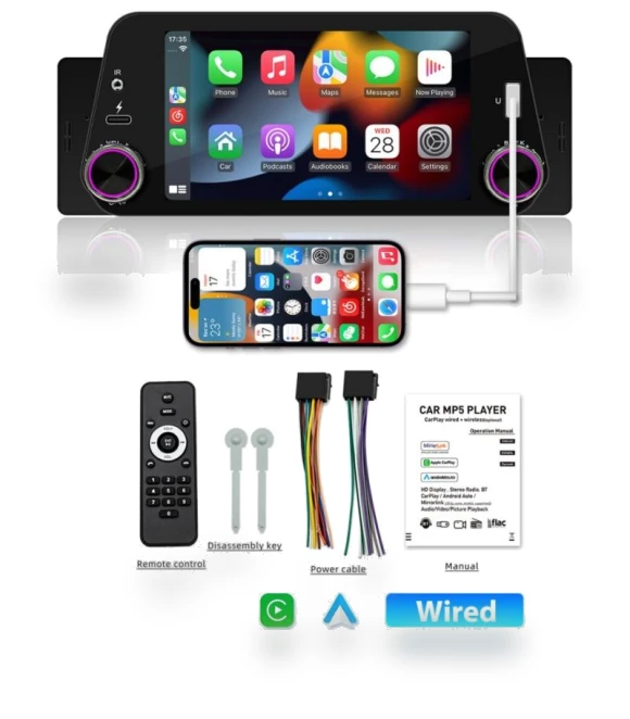 Car Multimedia Player with Carplay and Android Auto — Stereo Receivers, Reakosound