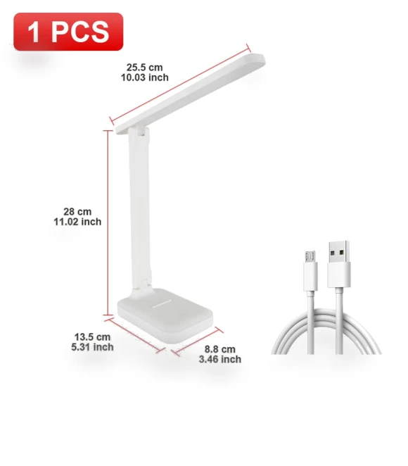 Dual Head Multifunctional Foldable LED Desk Lamp — Study & Desk Lighting, Pawell
