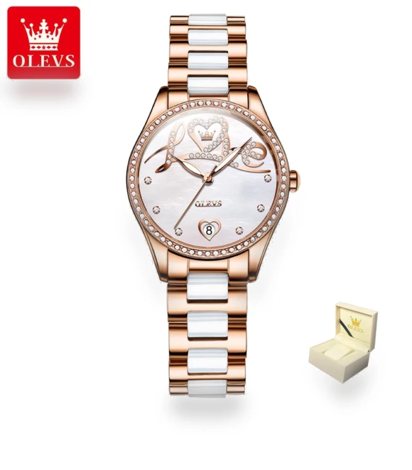 Love Diamond Dial Women's Watch — Timepieces, OLEVS