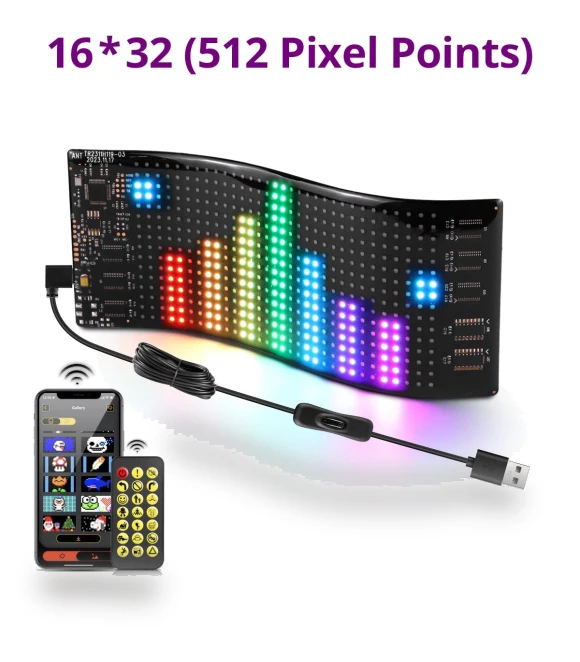 Programmable Smart USB LED Pixel Matrix Display — Commercial TVs & Displays, MALITAI