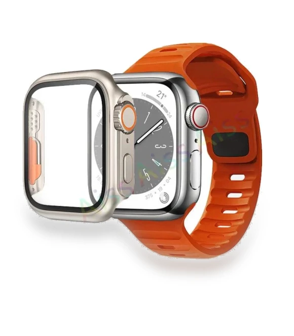 Silicone Band with Protective Case — Smartwatch Accessories, Huaqiang Technology