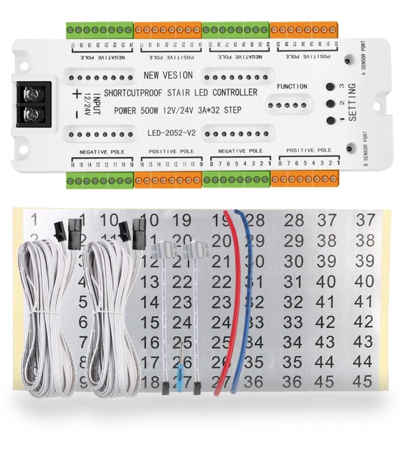Stair Lighting Motion Sensor Controller — Step Lights, HOME LOVER