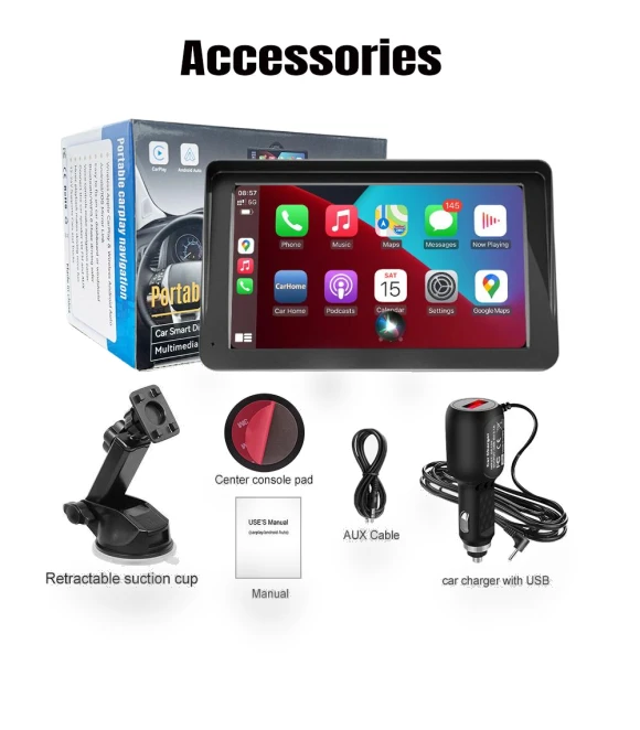Universal CarPlay Android Auto Multimedia Video Player — Stereo Receivers, weekjooy
