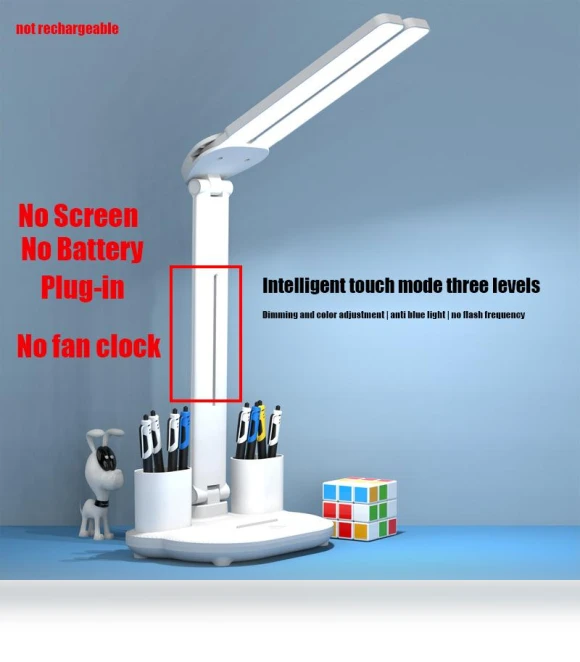 2-in-1 LED Desk Lamp with Fan — Desk Lamps, Binchi Lighting Appliances