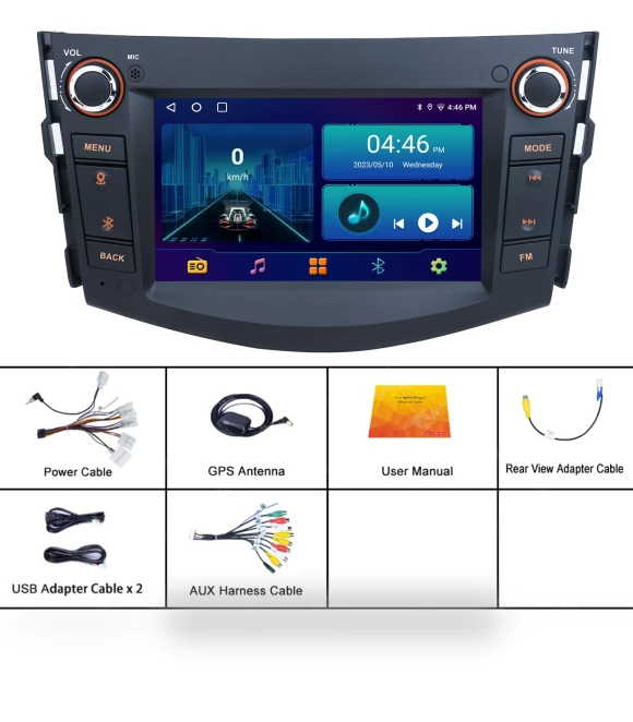 7-inch Touch Screen Car Stereo for Toyota RAV4 2006-2012 — Stereo Receivers, Reakosound